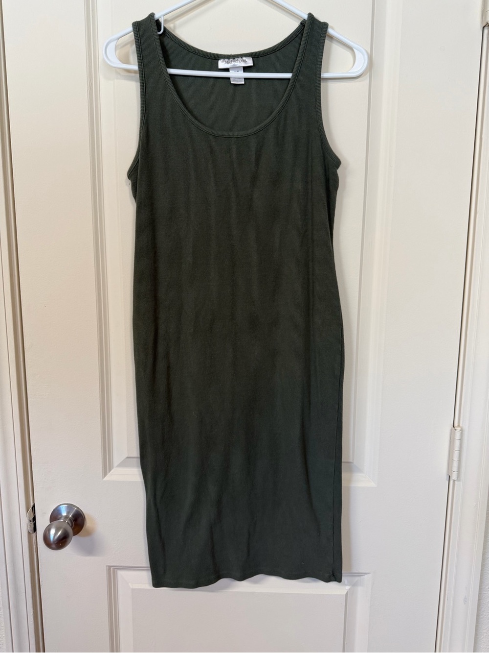 Motherhood Olive Green Sleeveless Tank Dress
